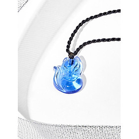 Dây chuyền hồ ly pha lê cầu tài lộc - ngọc qúy gemstones