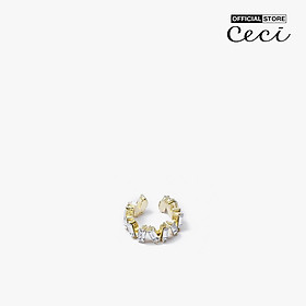 CECI - Khuyên tai nữ khoen tròn dạng kẹp hiện đại CC1-04000044