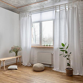 1 rèm cửa vải canvas màn trang trí phong cách vintage