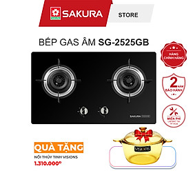 Bếp gas âm Sakura SG-2525GB - Hàng chính hãng