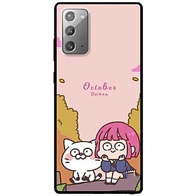 Ốp lưng cho Samsung Note 10 - Note 10 Plus - Note 20 - Note 20 Ultra - Cô Gái Mèo Trắng OCT - Hàng Chính Hãng