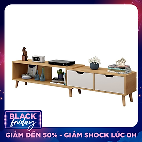 Kệ tivi để sàn - Kệ,tủ tivi thông minh có thể thay đổi kích thước - Kệ tivi hiện đại phong cách Bắc Âu - Giao màu ngẫu nhiên