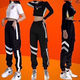 Quần Jogger Phản Quang Siêu Hot, quần jogger basic nam nữ