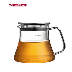 Mua Bình pha cà phê thủy tinh chịu nhiệt Tiamo 400ml nắp inox
