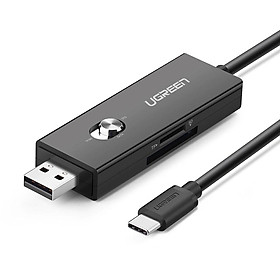 Mua Ugreen UG30520US191TK 25CM màu Đen Cáp chuyển đổi TYPE C sang USB 2.0 + SD TF vỏ nhựa ABS - HÀNG CHÍNH HÃNG