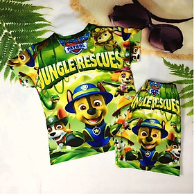 Đồ bộ bé trai hình chó cứu hộ 10-43kg. Vải thun lạnh in 3d sắc nét, giặt không vỡ hình -Kiến Lửa - D - 3