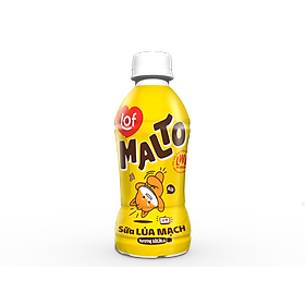 Lof Malto sữa lúa mạch hương Socola chai 240mlx24