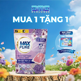 MUA 1 TẶNG 1: Túi 20 Viên Giặt Hương Hoa Cỏ Ngọt Ngào Tiện Lợi TẶNG Dây 10 Gói Xả Vải Hương Thư Thái