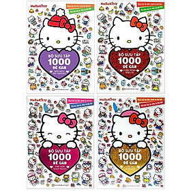 [Download Sách] Bộ Sách Hello Kitty - Bộ Sưu Tập 1000 Đề Can (Bộ 4 Cuốn)