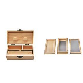 2x Portable Wooden Storage Box Rolling Cigarette Tool Box Organizer A+D