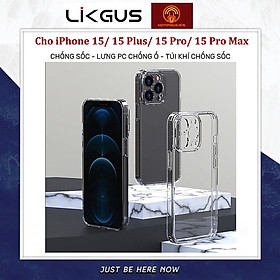 Ốp lưng Likgus dành cho Iphone 11promax trong suốt- Hàng chính hãng