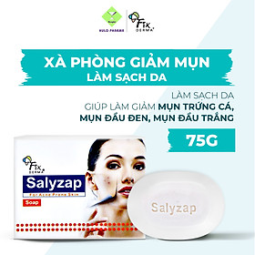 Xà Phòng Giúp Giảm Mụn Trúng Cá, Mụn Đầu Đen, Mụn Đầu Trắng, Giảm Thâm Mụn Fixderma Salyzap Soap - 75g