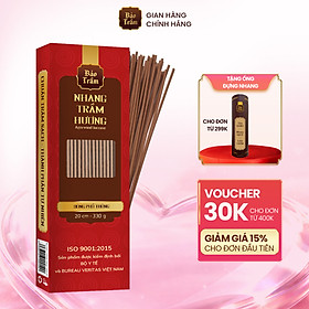 Nhang Trầm Hương – Hộp Đỏ | Bảo Trầm – Hương Trầm Tự Nhiên, Hương Dịu Nhẹ, Thắp Hằng Ngày