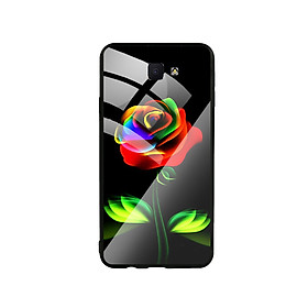 Ốp Lưng Kính Cường Lực cho điện thoại Samsung Galaxy J7 Prime - Rose 11