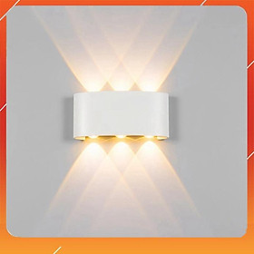 Đèn tường led 2 đầu 6w tia ánh sáng vàng, đèn tường led nghệ thuật trang trí có chỉ số chống nước B155-6B