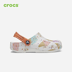 Giày lười trẻ em Crocs Classic Ice Cream Graphic - 208572-94S 1-3 tuổi - WHITE - C9