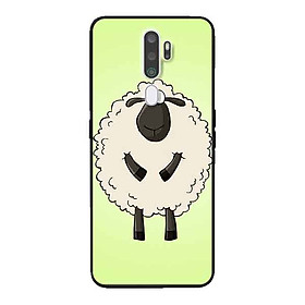 Ốp Lưng in cho Oppo A9 2020 Mẫu Chú Cừu Vui Nhộn - Hàng Chính Hãng