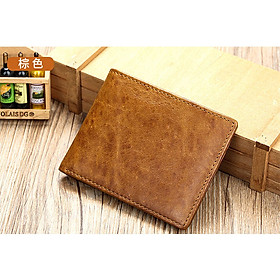 Ví ngang nam chống quét RFID BHM1169 Chuẩn da bò thật. Mỏng gọn