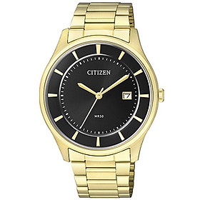 Đồng Hồ Nam Citizen Pin-Quartz Dây Thép Không Gỉ BD0043-59E - Mặt Đen (39mm)