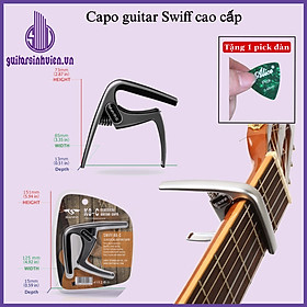 Mua Capo guitar cao cấp chính hãng SWIFF - Capo kim loại đúc không rỉ - Đặt hàng tặng pick