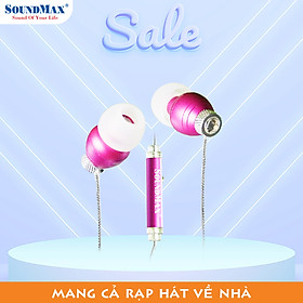 Tai nghe nhét tai SoundMax AH-704, âm thanh trong trẻo, sống động | In-ear headphones SoundMax AH704, clear and vibrant sound - Hàng Chính Hãng