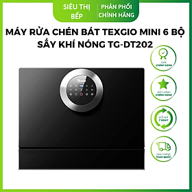 Mua Máy rửa chén bát Texgio mini 6 bộ sấy khí nóng TG-DT2026 - Hàng chính hãng