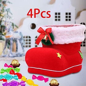 Reusable Christmas Treat Bags Gift Bag Tote Wrapping Bag Boots Storage Pouch