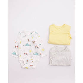 Set body chip dài tay gồm 3 chiếc cho bé