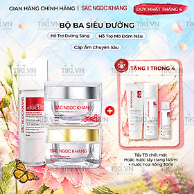 COMBO dưỡng da chuyên sâu kem dưỡng ban đêm 30g + kem dưỡng ban ngày 5 in 1 30g + Serum dưỡng trắng 30ml cho tác dụng nhanh mạnh, toàn diện