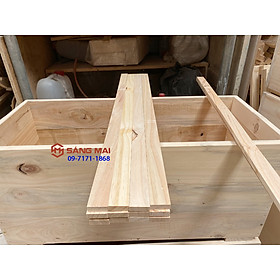 [MS76] Thanh gỗ thông 1cm x 3cm x dài 80cm + láng mịn 4 mặt