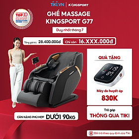 CHỈ GIAO MIỀN NAM | Ghế massage KINGSPORT G77 New màu sắc hiện đại, tích hợp điều khiển bằng giọng nói, khung ghế rộng rãi và thoải mái