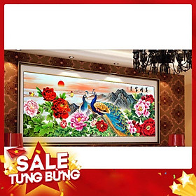 Mua Tranh thêu chữ thập chim công hn0686 199x76cm