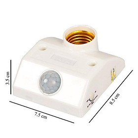 Mua Đuôi đèn cảm ứng hồng ngoại Trắng ( bắt tường)