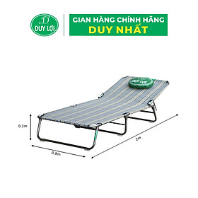 Mua GHẾ - GIƯỜNG XẾP  DUY LỢI INOX CỠ ĐẠI (TẶNG 10 MÓC ÁO KÉP NHỰA CAO CẤP DUY LỢI)