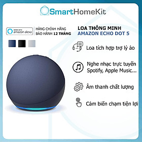 Mua Loa thông minh Amazon Echo Dot Gen 5 Smart Speaker tích hợp trợ lý ảo - Full Color/with Clock - Hàng Nhập Khẩu