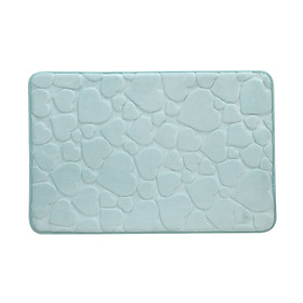 Mua Thảm chùi chân Memory Foam Lovely màu Be  Xanh baby kích thước 45 x 70 x 1 5 cm | Index Living Mall | Nhập khẩu Thái Lan