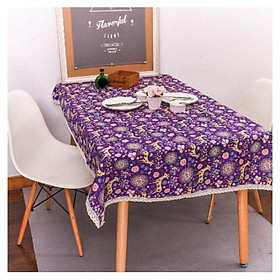 Mua Khăn trải bàn canvas hươu tím