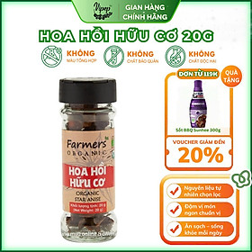 Hoa Hồi Nguyên Cánh Farmers' Organic Vipep Hũ Thủy Tinh 20g