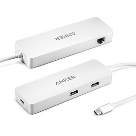 Bộ chia cổng ANKER USB-C Hub Ethernet và Power Delivery - A8302