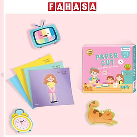 Bộ Tranh Cắt Giấy Linh Lan (36 Tờ/Hộp) - Gia Đình Vui Nhộn