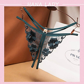 Quần lót hở đáy - Lọt khe chip ren dây gợi cảm không đáy sexy hoa văn xinh LK091