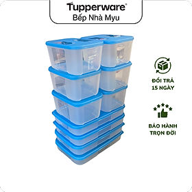 Mua Combo 10 Hộp Trữ Đông Tupperware 650ml - Nắp Xanh - Kín Mùi - Kín Khí - Nhựa Nguyên Sinh