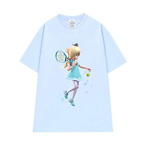 Cao cấp - Áo thun unisex công chúa Rosalina cầm vợt Tennis game Super Mario áo oversize BND206 - Pastel