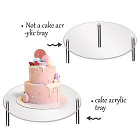 Acrylic Cake Stand, Assembled Clear Display Holder, Cupcake Jewelry Assembled Dessert Jewelry Display Riser for Cabinets Party Shops Gathering