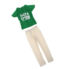 Set of Short Sleeve Top and Pants for  Boyfriend  Doll