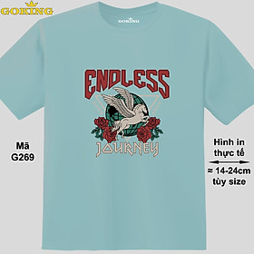 Endless Journey, mã G269. Hãy tỏa sáng như kim cương, qua chiếc áo thun Goking siêu hot cho nam nữ trẻ em, áo phông cặp đôi, gia đình, đội nhóm