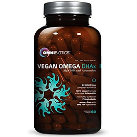 Vegan DHA | MD-Certified Prenatal DHA | 8X MORE DHA than Krill Oil! Fish-Free Omega Essential Fatty Acids - Algal Omega-3, Omega-6, DHA | 60 vegetarian softgels