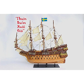 Mô hình thuyền chiến gỗ Wasa 74cm tàu chiến Vasa