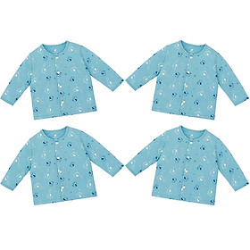 Áo sơ sinh Lullaby cúc giữa dài tay 1M