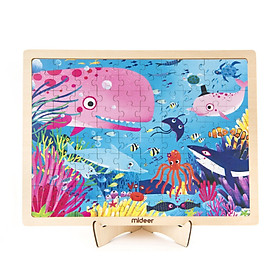Mideer Puzzle Secret Ocean Bộ xếp hình gỗ 100 miếng chủ đề Bí Mật Đại Dương